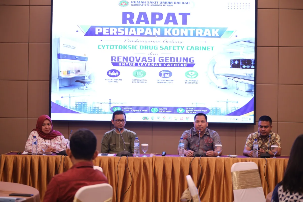 Kejari Mataram Kawal Renovasi Gedung Cathlab RSUD Lombok Utara melalui Rapat Pra Kontrak