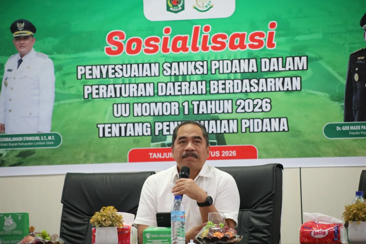 Kejari Mataram dan Pemkab Lombok Utara Perkuat Harmonisasi Peraturan Daerah melalui Sosialisasi Penyesuaian Sanksi Pidana